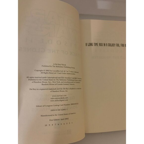 Star Wars Episode II:‎ Attack of the Clones R. A. Salvatore Hardcover - Picture 7 of 11